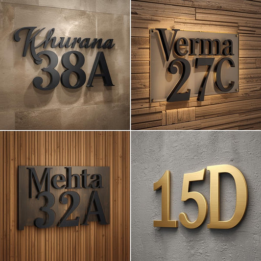 Laser Cut Steel Name Plate