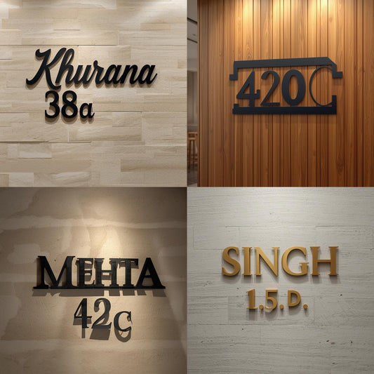 Laser Cut Steel Name Plate