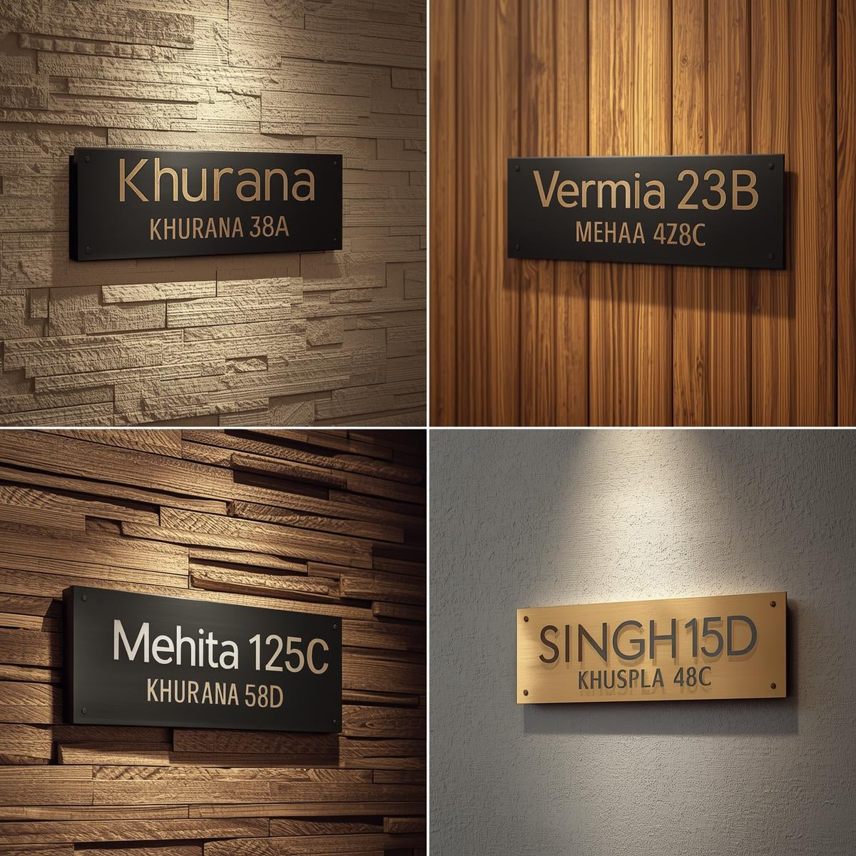 Laser Cut Steel Name Plate