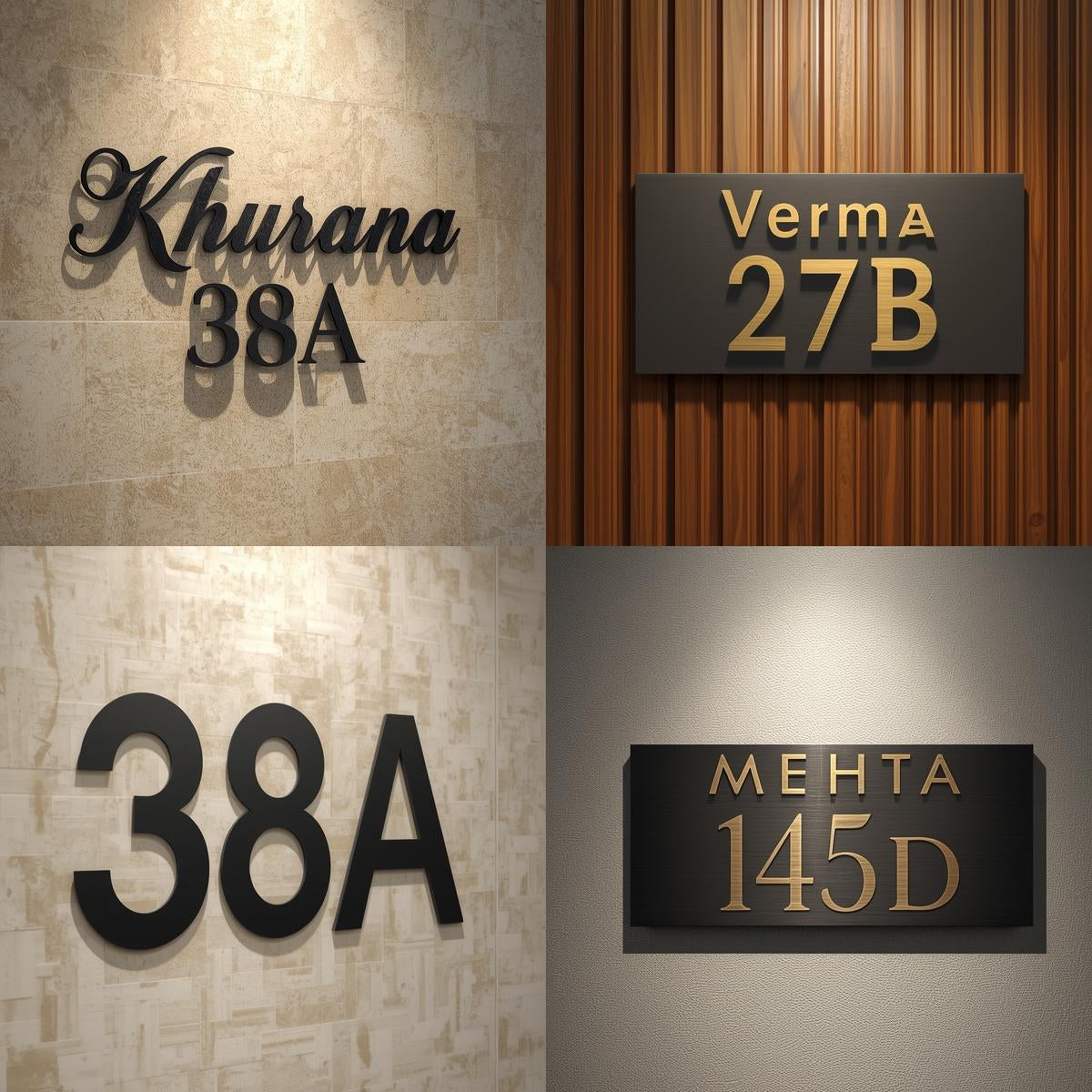 Laser Cut Steel Name Plate